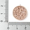 Brass Micro Pave Cubic Zirconia Pendants KK-C086-01RG-3