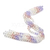 Electroplate Glass Beads Strands EGLA-D300-06-8mm-08-1