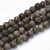Dyed Natural Agate Beads Strands X-G-Q462-130C-8mm-1