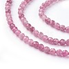 Natural Pink Tourmaline Beads Strands G-F619-20A-3mm-3