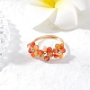 Natural Carnelian Finger Rings RJEW-TA00198-01-1