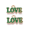 Valentine's Day Theme Alloy Enamel Pendants ENAM-T020-50D-08-1