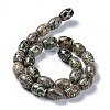 Tibetan Style dZi Beads Strands TDZI-E005-01F-4