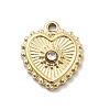 304 Stainless Steel Rhinestone Pendants STAS-L283-33G-2