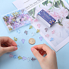 120Pcs 6 Colors Transparent Plastic Beads KY-SC0002-15-3