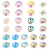 26Pcs 13 Styles Hand Painted Opaque Acrylic with Enamel Beads MACR-TA0001-93-2