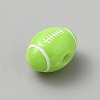 Opaque Acrylic European Beads SACR-CJC0001-34F-2