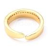 Adjustable Real 18K Gold Plated Brass Enamel Finger Rings RJEW-L071-23G-4