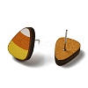 Wood Stud Earrings EJEW-Z054-01C-2