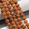 Natural Weathered Agate Beads Strands G-P538-A01-10-2