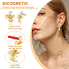 DICOSMETIC 50Pcs Alloy Flower Stud Earring Findings FIND-DC0003-35-5