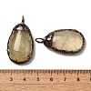 Natural Prehnite Pendants G-K381-05R-03-3