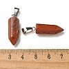 Natural Red Jasper Pendants G-Z067-07P-11-3