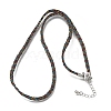 3.5MM Polyester Metallic Cord Braided Cord Necklace Making FB-CBAA152-01P-12-1