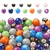 50Pcs 10 Colors Handmade Porcelain Beads PORC-YW0001-11-1