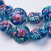 Handmade Bumpy Lampwork Beads Strands LAMP-K027-06H-3