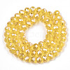 Electroplate Glass Beads Strands EGLA-A034-T3mm-A04-2