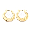 Twist Ring 304 Stainless Steel Hoop Earrings for Women EJEW-C067-04G-1