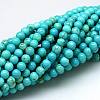 Natural Howlite Beads Strands X-TURQ-G103-10mm-01-3