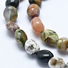 Natural Ocean Jasper Beads Strands X-G-E483-39B-3