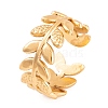 Vacuum Plating 304 Stainless Steel Cuff Rings for Women RJEW-G316-05G-1