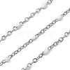 304 Stainless Steel Enamel Link Chains CHS-A015-02P-03-1