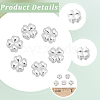 30Pcs Alloy Beads FIND-BBC0005-16B-S-6