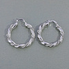 Circular Twisted Brass Hoop Earrings RP9346-3