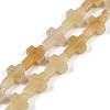 Natural Topaz Jade Beads Strands G-I369-A10-01-1