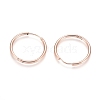 Ion Plating(IP) 304 Stainless Steel Huggie Hoop Earrings EJEW-F111A-25mm-RG-2