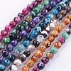 Natural Fire Crackle Agate Beads Strands G-E399-01A-1