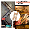 2Pcs 2 Styles Wooden Ladder Miniature Ornaments AJEW-DC0003-52-5