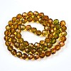 Baking Paint Transparent Glass Beads X1-DGLA-A035-T8mm-A05-3