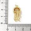 Brass Micro Pave Clear Cubic Zirconia Pendants KK-U046-02G-03-3