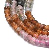 Gradient Color Natural Colorful Tourmaline Beads Strands G-P556-A02-01-4