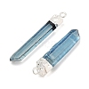 Natural Quartz Crystal Pointed Pendants G-P253-03S-10-2