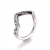 Adjustable Brass Micro Pave Cubic Zirconia Finger Rings RJEW-L086-06P-2