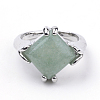 Natural Green Aventurine Rings G-S242-08-B-3