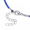 Waxed Cotton Cord Necklace Making MAK-S032-1.5mm-B06-4