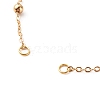 Handmade Brass Satellite Chain Bracelets Making Accessories AJEW-JB01025-02-3