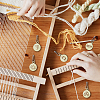 20Pcs 10 Style Round Wood Locking Stitch Markers TOOL-WH0057-003-3