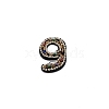 Number Colorful Rhinestone Patches DIY-WH0308-25I-1