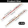 2Pcs 2 Colors Bag Chain Straps AJEW-BM0001-09-2