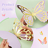3D Hollow Double Layer Paper Butterfly AJEW-WH0505-15-4