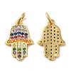 925 Sterling Silver Micro Pave Cubic Zirconia Pendants STER-I010-33G-1