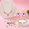 100Pcs 10 Colors Spray Painted Alloy Beads FIND-TA0003-08-6