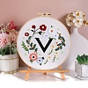 DIY Flower Pattern Embroidery Kits for Starter PW-WGF0B44-06-1