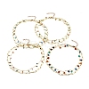 Brass Enamel Double Layer Necklaces NJEW-JN02831-1