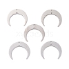 201 Stainless Steel 2-Loop Link Charms X-STAS-N090-LA039-P-3
