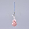 Transparent Glass Wishing Bottle Pendant Decoration HJEW-K033-B03-2